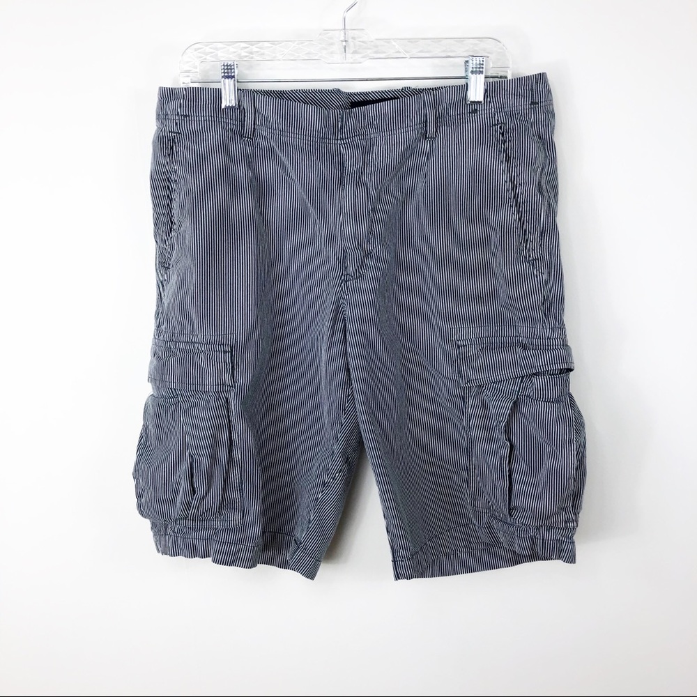 Banana Republic cotton striped cargo shorts sz‎ 34